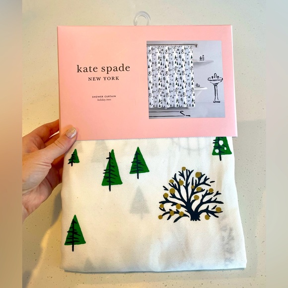 kate spade Bath New Kate Spade Holiday Trees Shower Curtain Poshmark